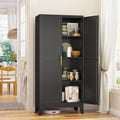 Metal Storage Cabinet With 2 Doors and 3 Adjustable Shelves, Utility Cabinet by GAIOUS