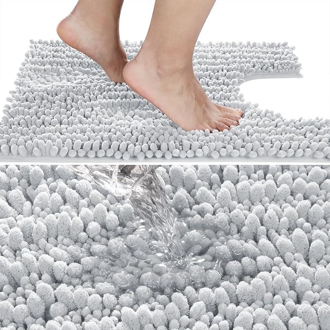 Yimobra Toilet Rug U Shaped Washable 24x20 Inch - Image 3