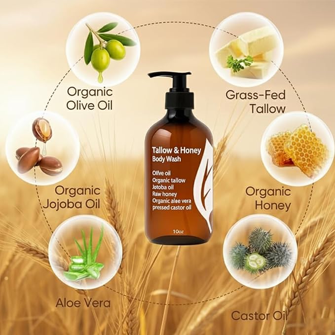 Tallow & Honey Body Wash, Tallow Body Wash - Image 3