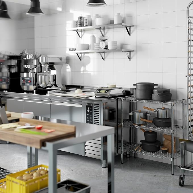 14" Deep x 30" Wide x 34" Height Wire Shelving Kit | 3-Tier | NSF Commercial - Image 8