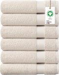 Delara 100% Organic Cotton Towels 650 GSM Plush Feather Touch Quick Dry Hand by Delara