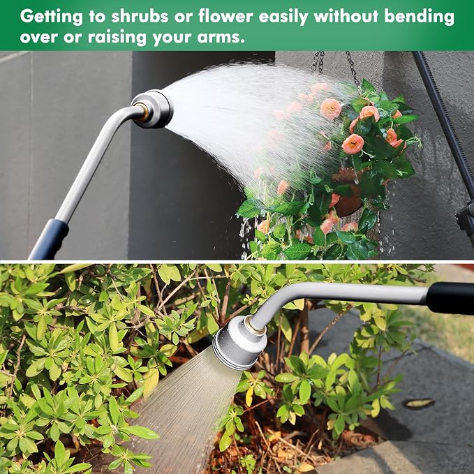 RESTMO Long Watering Wand, 24 Inches Gentle Soft Full Shower Sprayer Wand - Image 6