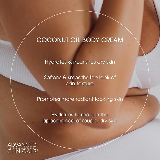 Advanced Clinicals Coconut Oil Body Cream - Image 4