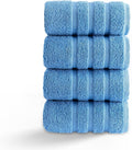 HALLEY Turkish 4 Pack Premium Hand Towels 650 GSM Highly Absorbent Super Soft by HALLEY-TurkishCottonTowels