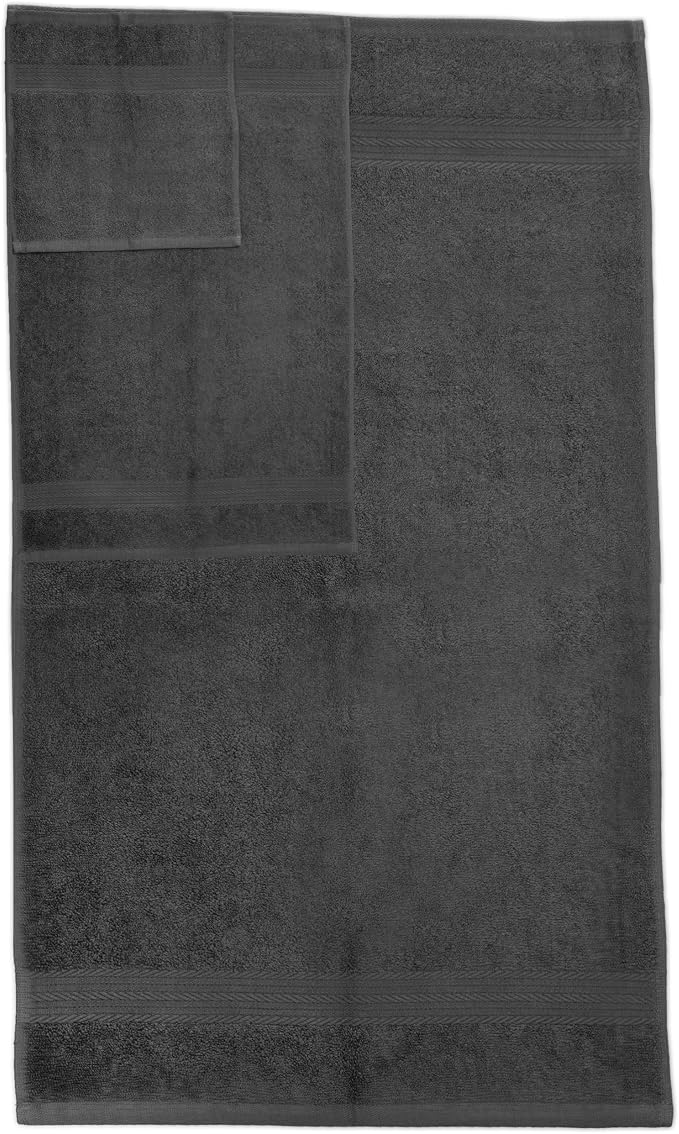 Ample Decor 100% Cotton Bathroom Towel Set of 6-2 Bath Towels, 2 Hand Towels - Image 4