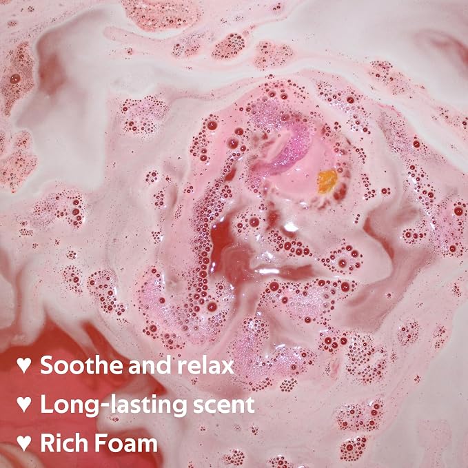12PCS Bubble Bath Bombs Gift Set, Natural Handmade Bathbombs, Moisturizing - Image 4