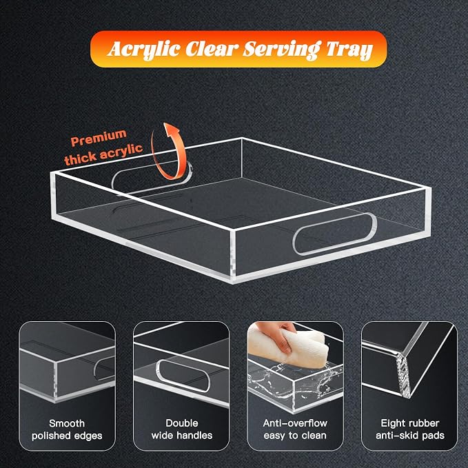 Acrylic Organizers Tray, Acrylic Tray - Image 6