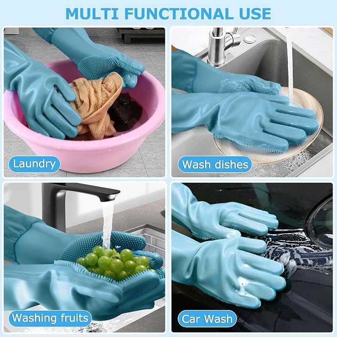 Dog Washing Gloves | Pet Grooming Gloves | Extra Long Arms - Image 6