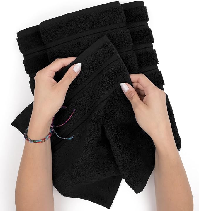 American Soft Linen Luxury 4 Piece Bath Towel Set, 600 GSM 100% Cotton Turkish - Image 6