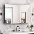 Keonjinn 36 x 24 Inch Black Medicine Cabinet, Bathroom Medicine Cabinet by Keonjinn