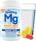 SlowMag® Magnesium Powder, Magnesium + Calcium Supplement Drink Mix, Raspberry by Slow-Mag