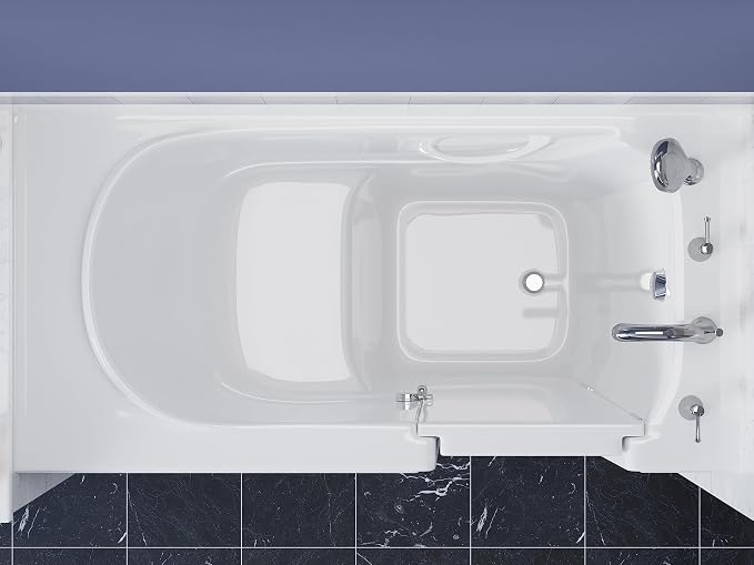 ANZZI Walk-In Soaking Tub 30x60 in Right Drain Quick Fill White – Deep - Image 4
