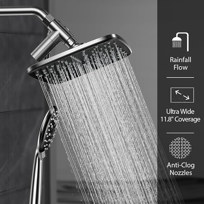 Veken 11.8 Inch Rain Shower Head - Image 3