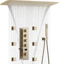 Shower Faucet Set Brushed Gold Luxury Shower System by KATAIS