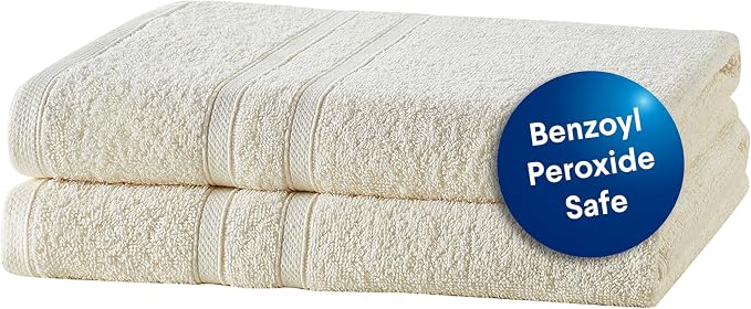Clorox Bleach Friendly Towels, Quick Dry, 100% Cotton Bath Towels, Highly by MainstreamInternational