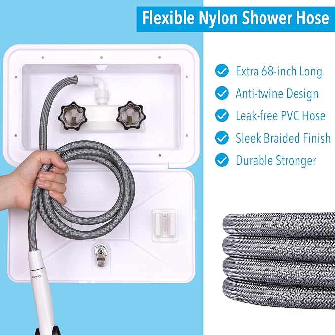 RV Outdoor Shower Exterior Shower Box Kit, Easy Install RV Outdoor Shower - Image 4