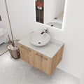 30 Inch Bathroom Vanity with Sink, Modern Wall Mount Floating Bathroom Vanity by ARTCHIRLY
