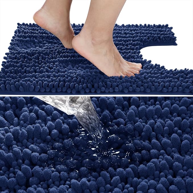 Yimobra Toilet Rug U Shaped Washable 24x20 Inch - Image 3
