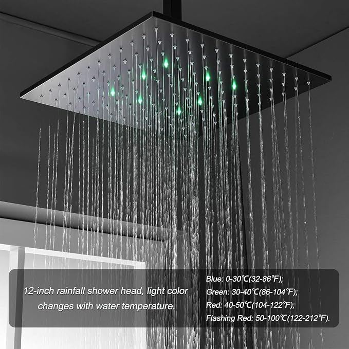 Oil Rubbed Bronze Thermostatic Shower System 4 Way Full Body Shower System - Image 4