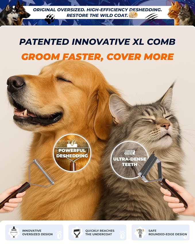 Large Dual-Sided Dogs and Cats Brush - Image 5