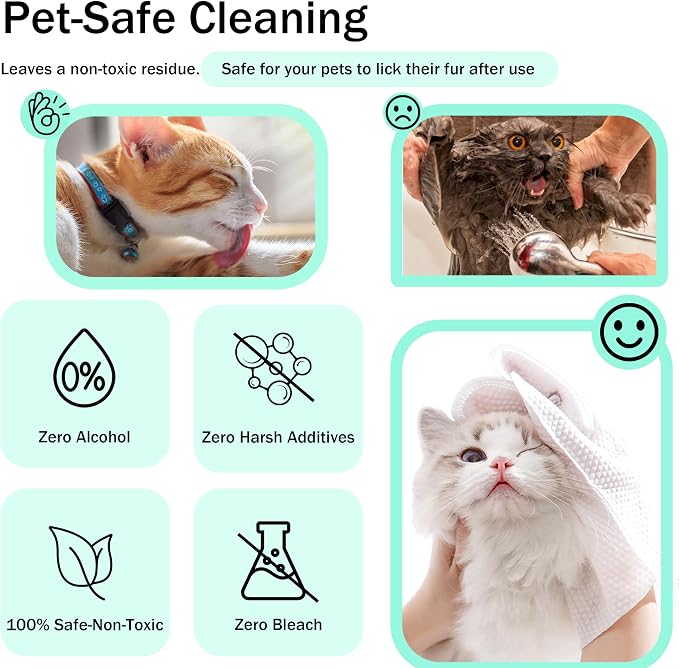 Dog Wipes Cleaning Deodorizing & Washing Gloves - Image 5