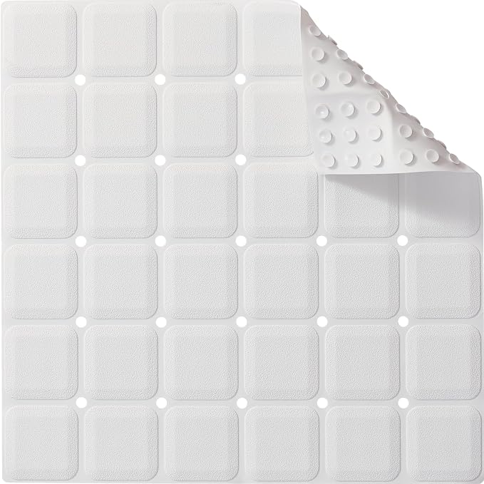 Anti Slip Shower Mat for Tub & Shower Stall, Fast-Draining, Machine Washable by Webos