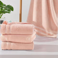 VOOVA & MOVAS Pink Hand Towels Set of 4, Guest Hand Towel Sets by VOOVAMOVAS