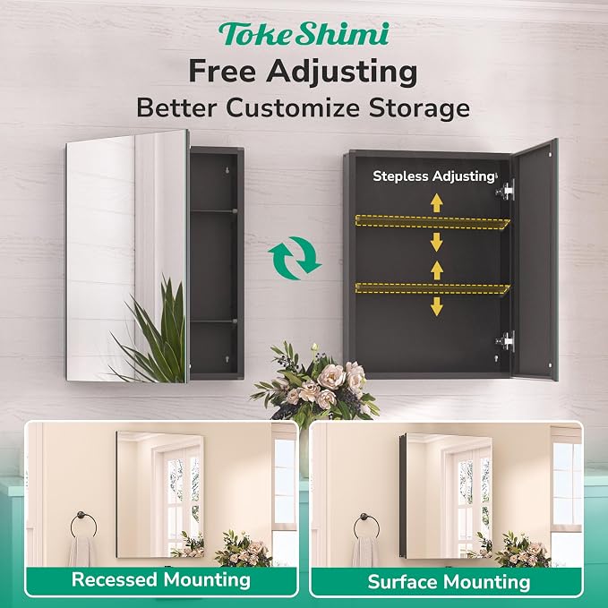 TokeShimi 48x26 Recessed Medicine Cabinet - Image 6