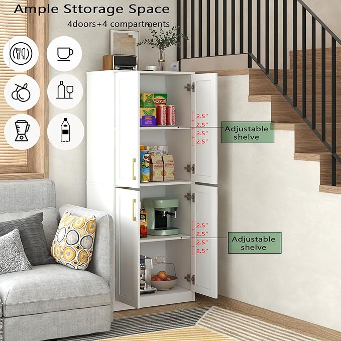 Storage Cabinet, Kitchen Pantry - Image 4