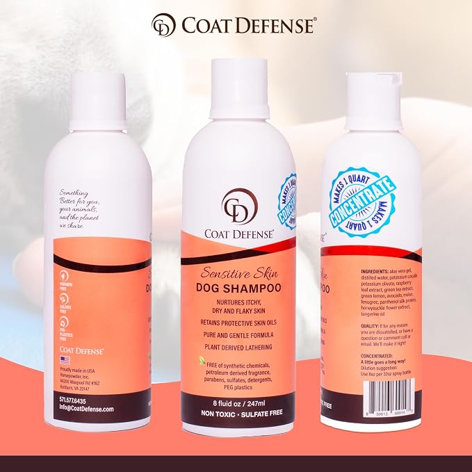 COAT DEFENSE Sensitive Dogs Shampoo | Made in USA | All-Natural Hypoallergenic - Image 5