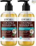 Tropical Coconut Massage Oil for Massage Therapy, Soothing Massage Oil by EdenikaBotanicals