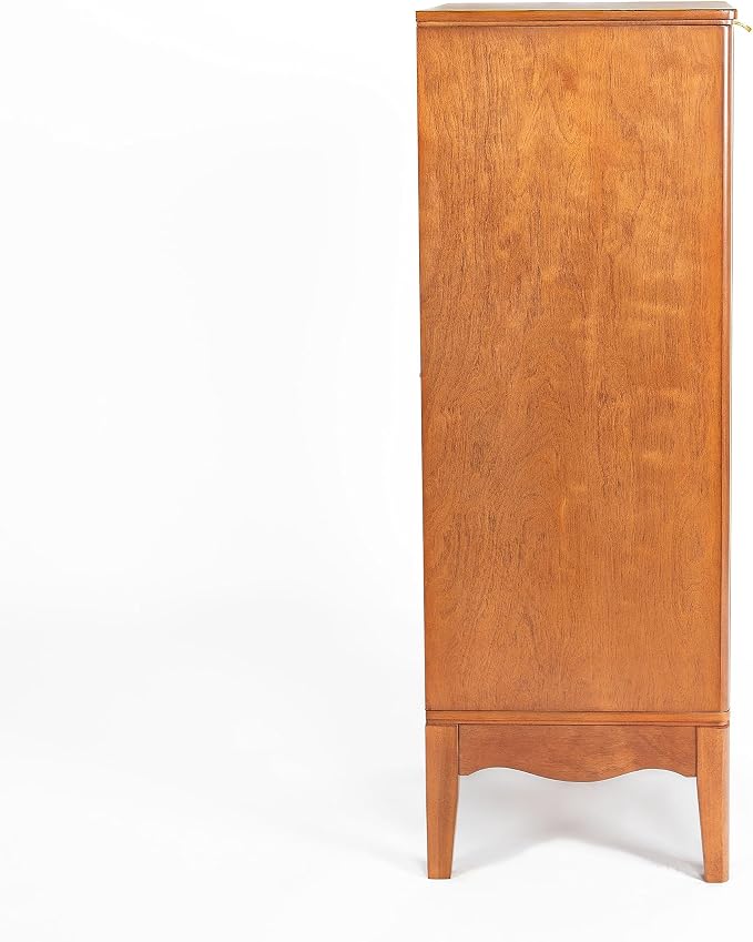 Bathroom Floor Cabinet with Adjustable Shelves, 35.7 Inch Vintage Style Linen - Image 5