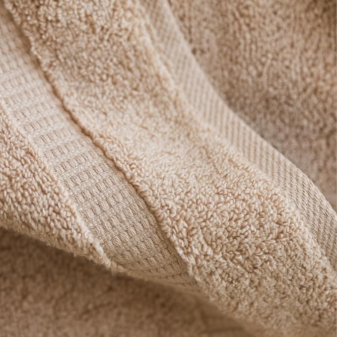 SALBAKOS 100% Turkish Cotton Washcloth Set of 12 13x13 inch | Heirloom Quality - Image 4