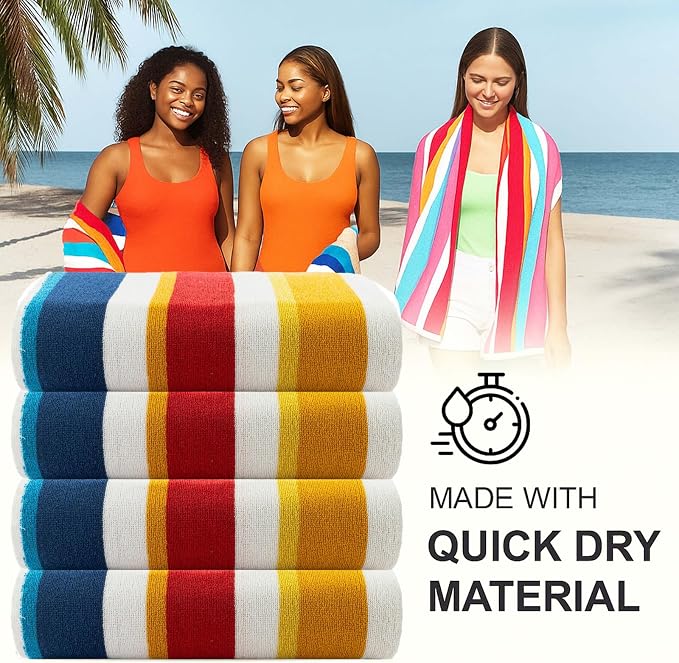 CASA COPENHAGEN Bora Bora Beach Towels Designed in Denmark Rough and Tough - Image 4