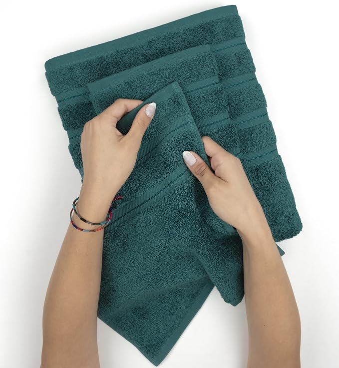 American Soft Linen Luxury 6 Piece Towel Set, 2 Bath Towels 2 Hand Towel 2 - Image 6