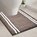 PURRUGS Bathroom Rug Non-Slip Machine Washable 20" x 24" U-Shaped, Super by PURRUGS