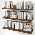Fun Memories Floating Shelves for Wall, 36 Inches Long Set of 3 Wall Shelves by FunMemories