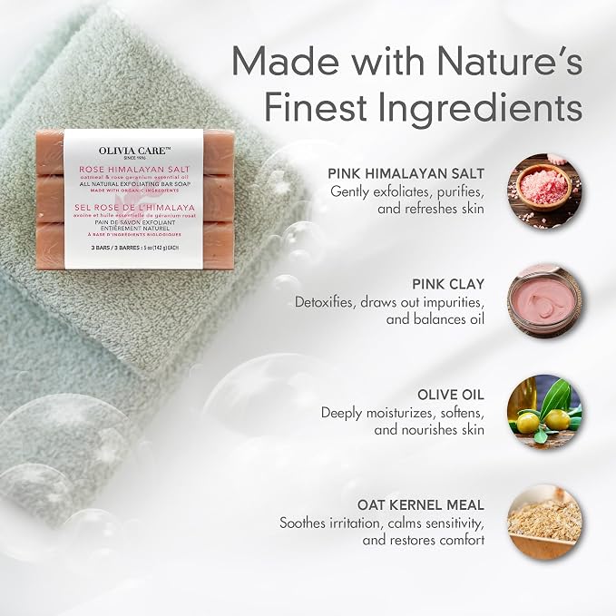 Olivia Care Exfoliating Bar Soap - Image 5