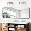 BONEWEI Silver Bathroom Mirror, 24x60 inch Wall Mirror by BONEWEI