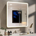 BEAUTYPEAK 30 x 32 LED Bathroom Medicine Cabinet Mirror, Adjustable Shelves by BEAUTYPEAK