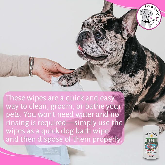 Jax n Daisy Pool Pawty Summer Scent pet Wipes cat Dog Wipes Handy pet Supplies - Image 5