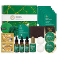 Men Bergamot Facial Skin Care Set, Bath and Body Gift Set, Beard Oil, Face Cream by RAROSAACCA