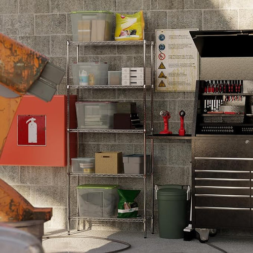 14" Deep x 36" Wide x 86" Height Wire Shelving Kit | 5-Tier | NSF Commercial - Image 2