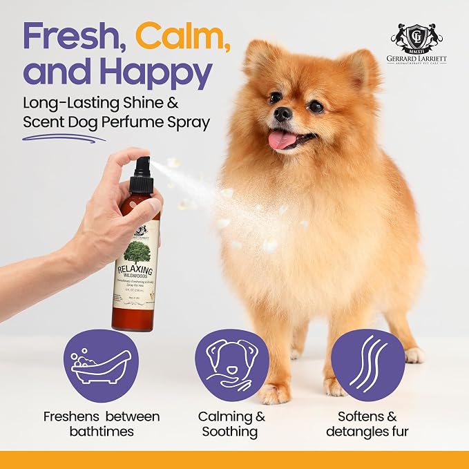 Dog Perfume Spray Long Lasting Relaxing Wildwoods 8 Fl Oz - Image 2