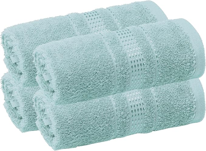 Melissa Linen Fingertip Towels 4 Pack, 100% Turkish Cotton, Small Hand Towels by MelissaLinen