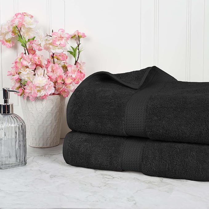 Superior Egyptian Cotton Pile Bath Sheet Set of 2, Ultra Soft Luxury Towels by SUPERIOR