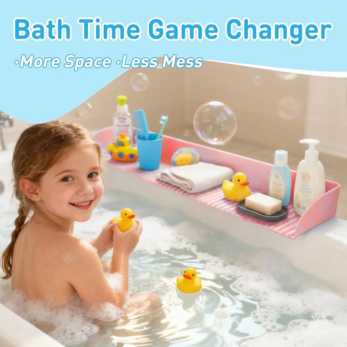 Roslim Bathtub Splash Guard Play Shelf - Image 7