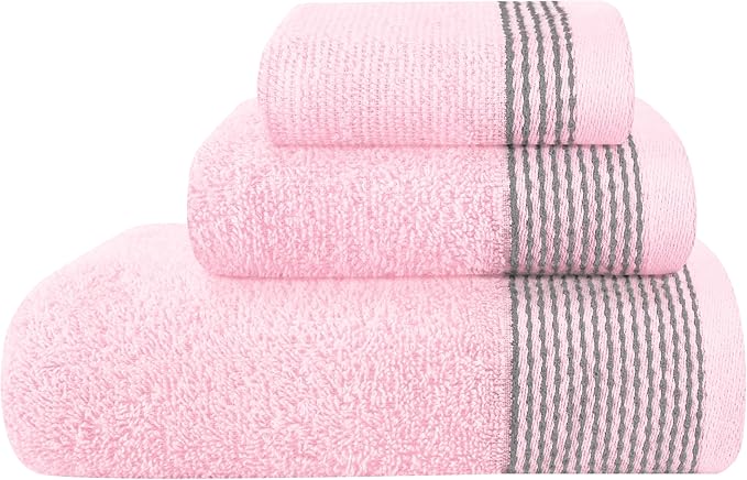 Belizzi Home Ultra Soft 3 Pack Cotton Towel Set, Contains a Bath Towel 28x55 by Unknown