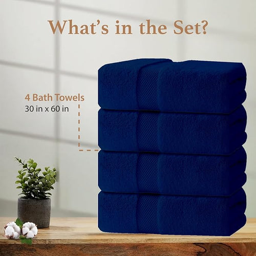 100% Cotton Bath Towels, Luxury 700 GSM Bath Towel, Highly Absorbent Bathroom - Image 2