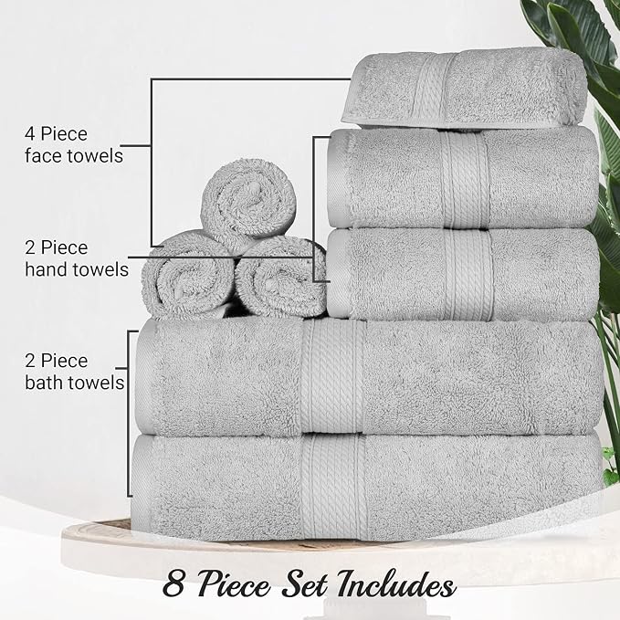 BLUENILEMILLS Madison Egyptian Cotton Towels, Towel Set - Image 7